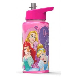 BOTELLA 500ML STRAW TOP PRINCESAS