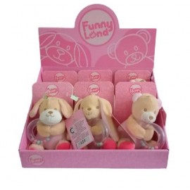 PELUCHE CON SONAJERO 14CM FL560P