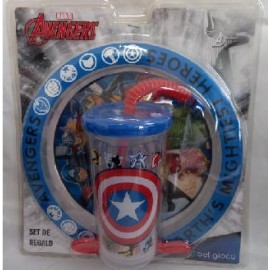 BLISTER PLATO + VASO SPORT AVENGERS