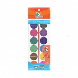 ACUARELAS EZCO BLISTER 12 COLORES 404008