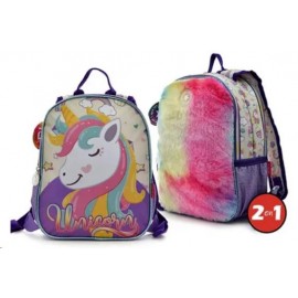 mochila reversible unicornio 12P 102006