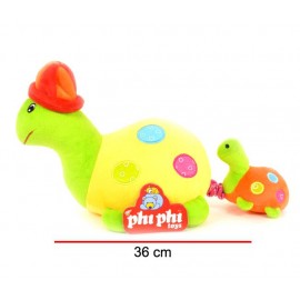 TORTUGA CON HIJO 23CM 8583
