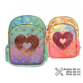 MOCHILA CORAZON 16P 102424