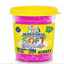 MASA DE MOLDE SOFT GLITTER PINK 7361-226
