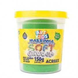 MASA DE MOLDE SOFT GLITTER VERDE7361-206