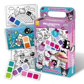 PINTANDO C/ACUARELAS HELLO KITTY KTY9847