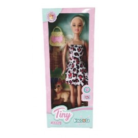 MUÑECA TINY CON  MASCOTA 32X13X4CM 53478