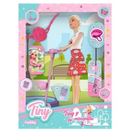 MUÑECA TINY MONOPATIN CON ACC 54925