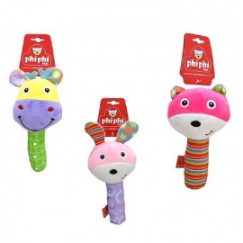 ANIMALITOS C/SONAJERO C/CHIFLE 15CM 8689