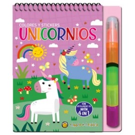 UNICORNIOS -COLORES 4 EN 1 STICKERS 3925