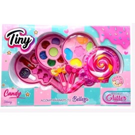 SET MAQUILLAJE PALETA SOMB/ GLITTER 3233