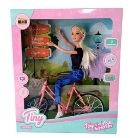 MUÑECA TINY Y SU BICICLETA VIAJERA 53538