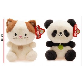 GATO Y PANDA 21CM 8241