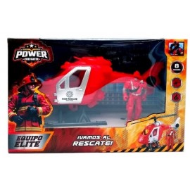 SUPER SET DE HELICOPTERO Y BOMBERO 55685