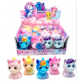 SQUISHY UNICORNIO COLORES 12X7CM 55670