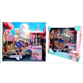 MUÑECA TINY Y SU BICIBLETA CANDY 55863