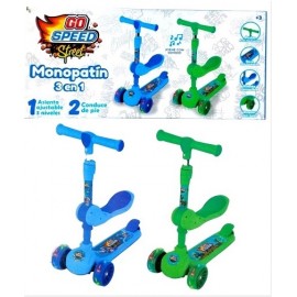MONOPATIN 3 EN 1 C/LUZ ANDADOR  12269