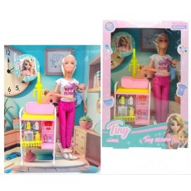 MUÑECA TINY NIÑERA C/ACCESORIOS 55861