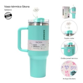VASO TERMICO SKORA CON BOM. MENTA 37123