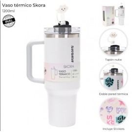 VASO TERMICO SKORA CON BOM.GRIS 37194
