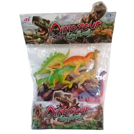 DINOSAURIOS X 6 BOLSA  68025-B-216