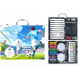 SET DE ARTE FUTBOL 48 PIEZAS TINY 56575