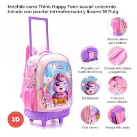 MOCHILA CARRO REF Y PLE THINK TEEN 42914