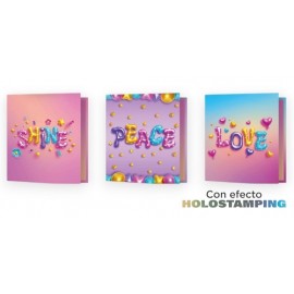 CARPETA REXON 3X40 LOVE PEACE & SH 20324