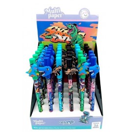 BOLIGRAFO ROLLER GEL BORRABLE DINO