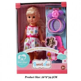 MUÑECA C/VESTIDO + 5 ACC BIJOU MU02***