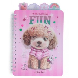 CUADERNO A5 HOLOGRAM POODLE ST105