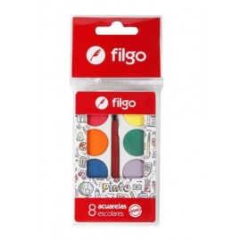 ACUARELAS 8 COLORES FILGO