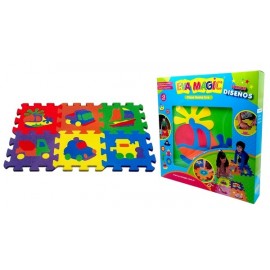 PISO ENCASTRABLE C/FIGURAS X 6 Uds  50