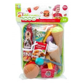 SET COMIDAS HAMBUR/CONO27*20*6CM 6081Z1