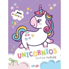 UNICORNIOS ENTRE NUBES P/COLOREAR DR-321