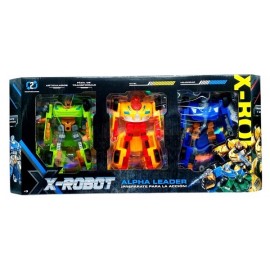 SET DE 3 ROBOTS TRANSFORMERS E/CAJ 57627