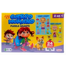 PUZZLE X 24 PCS -EL CUERPO HUMANO 2255