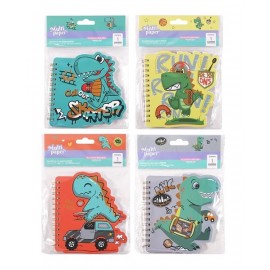 CUADERNO C/ESPIR16X17CM 60H RY DINO 2657