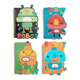 CUADERNO C/ESPIR13X18CM 60H RY CUTE 2661