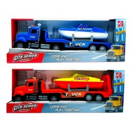 CAMION C/LANCHA LUZ Y SONIDO 067-0156