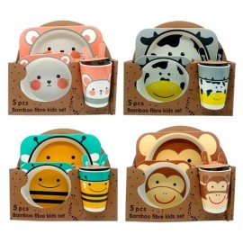 SET BEBE FIBRA DE BAMBOO 5 PZAS 320049Z1